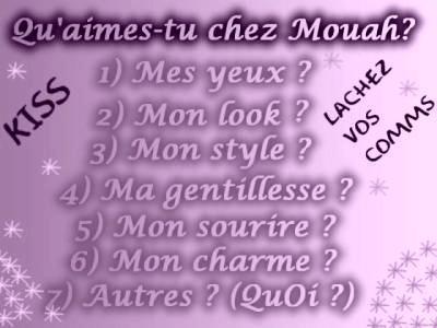 k'aime tu chez mouah?????????